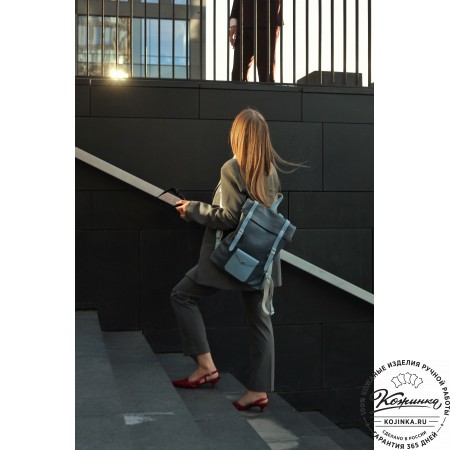 Кожаный рюкзак "Vogue New" (джинс)